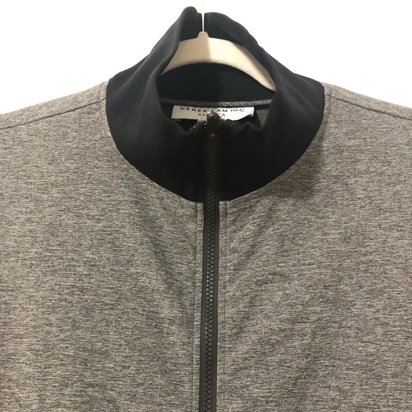 Derek Lam 10C Athleta Gray Jacket, Women's, Long Sleeve Zip Up, Size Large - Picture 5 of 7
